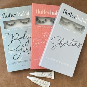 Flutter Habit- The Baby Lash, Shorties, The Sweetheart & 2 lash glues